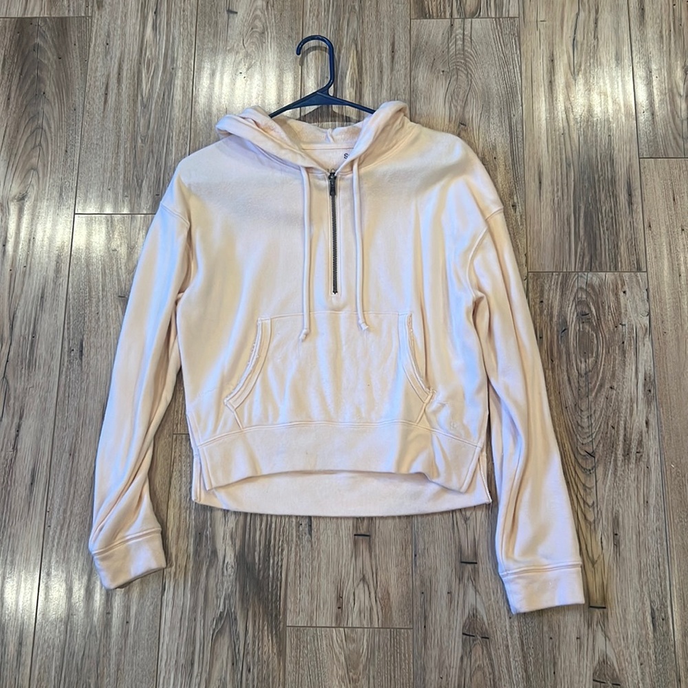 Pink quarter zip hoodie size small